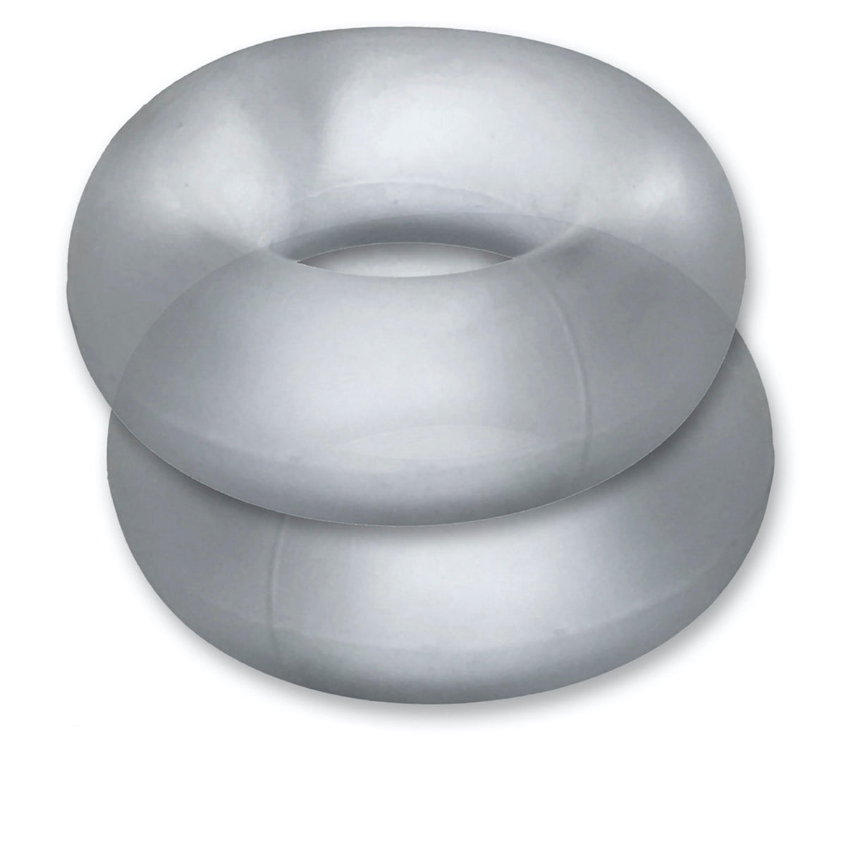 Hünkyjunk Stiffy Cockring 2-Pack Clear Ice