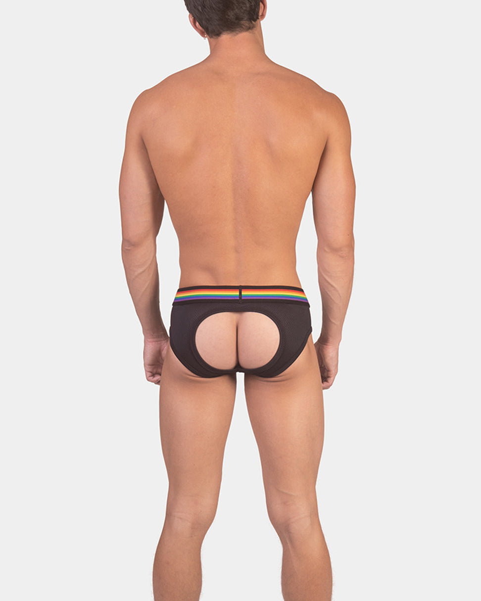 Barcode Berlin Multipack Backless Brief Pride Black + Pride Harness