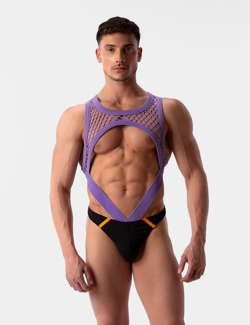 Barcode Berlin Uril Swim Thong Black-Orange