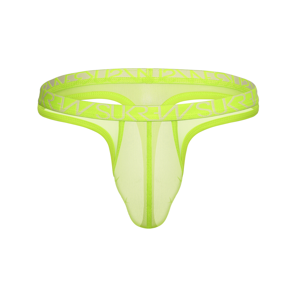 SUKREW Sheer Low-rise Thong Acid Yellow
